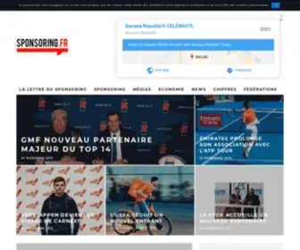 Sponsoring.fr(Le site officiel du marketing sportif) Screenshot