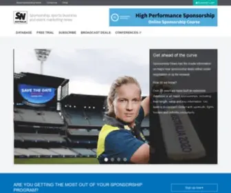 Sponsorshipnews.com.au(Australian Sport & Sponsorship News Landing page) Screenshot