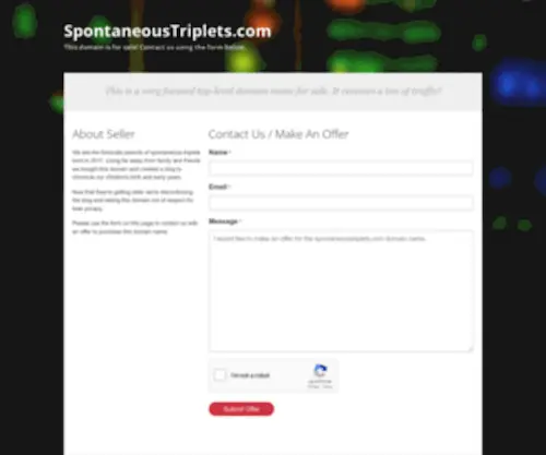 Spontaneoustriplets.com(Spontaneoustriplets) Screenshot