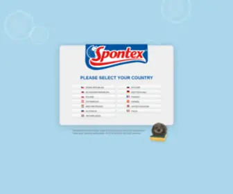 Spontex.com(Please select your Country) Screenshot