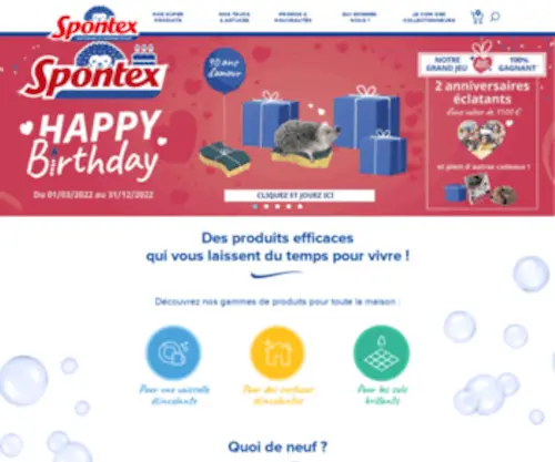 Spontex.fr(Spontex) Screenshot
