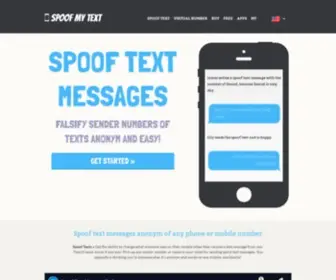 Spoofmytextmessage.com(Spoof Text Messages) Screenshot