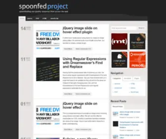 Spoonfedproject.com(Spoonfed Project) Screenshot