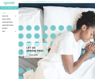 Spoonsleep.com(The center of your sleeping and waking universe. Spoon) Screenshot