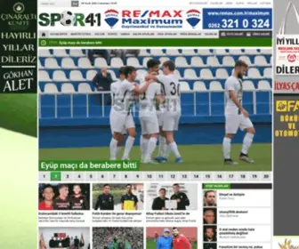 Spor41.com(Güncel Kocaelispor Haberleri ve Spor Haberleri) Screenshot