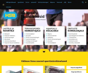 Spordibaasid.ee(Haapsalu Linna Spordibaasid) Screenshot