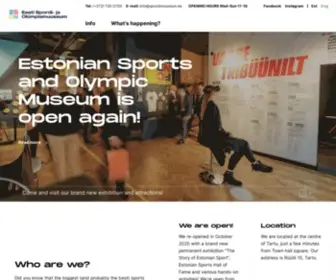 Spordimuuseum.ee(Eesti Spordi) Screenshot