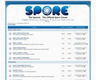 Spore.com(Spore™) Screenshot