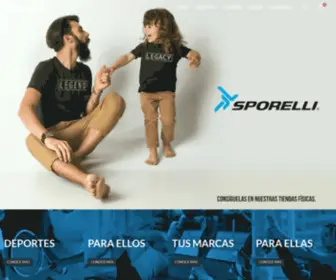 Sporelli.com.mx(Venta de artículos deportivos) Screenshot