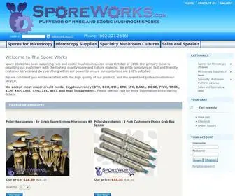 Sporeworks.com(Sporeworks) Screenshot