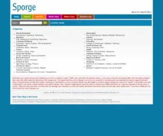 Sporge.com(Website Directory) Screenshot