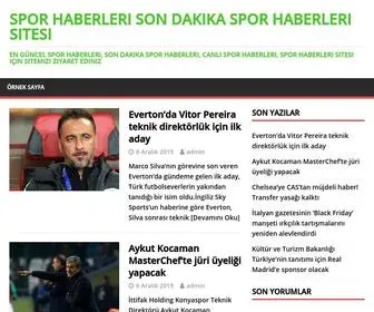 Sporhaberlerii.xyz(Spor Haberleri Son Dakika Spor Haberleri Sitesi) Screenshot