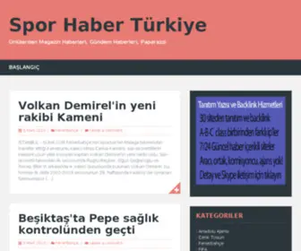 Sporhabertr.com(Spor Haber TR) Screenshot