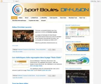 Sport-Boules-Diffusion.com(L'actualité du Sport Boules) Screenshot
