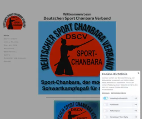 Sport-Chanbara.de(Schwertkampf in Deutschland) Screenshot