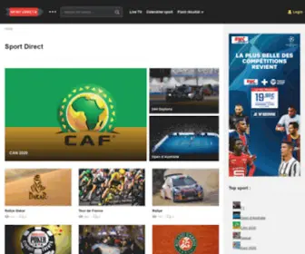 Sport-Direct.fr(Regardez le live streaming des évenements sportifs sur internet) Screenshot