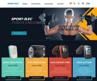 Sport-Elec.es(Fabricante especializado en electroestimulación desde 1986) Screenshot