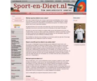 Sport-EN-Dieet.nl(Doelgericht trainen en afvallen) Screenshot