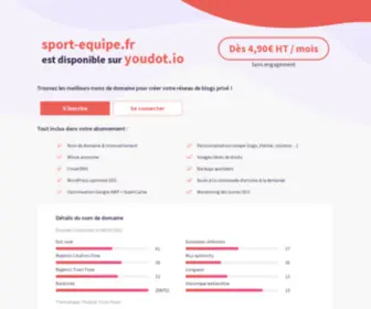 Sport-Equipe.fr(This domain was registered by) Screenshot