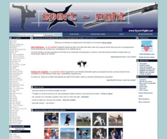 Sport-Fight.net(Arts martiaux et Sports de combat) Screenshot