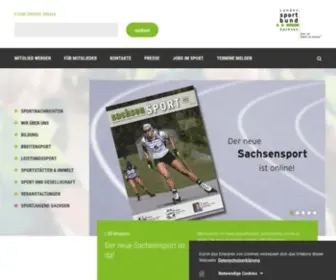 Sport-Fuer-Sachsen.de(Landessportbund Sachsen) Screenshot