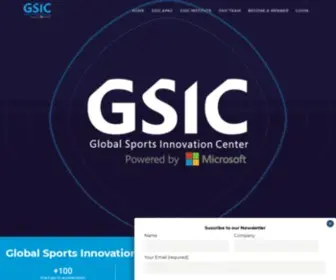 Sport-Gsic.com(Global Sports Innovation Center) Screenshot