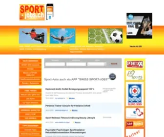 Sport-Jobs.ch(Alle Jobs rund um das Thema Sport) Screenshot