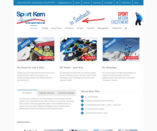 Sport-Kern-Seebach.de(Skifahren, Wandern, Rodeln & Mountainbike Touren, Vespern, Entspannen, Wohlfühlen, Seele baumeln lassen im Schwarzwald) Screenshot