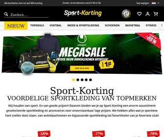 Sport-Korting.nl(Jouw webshop voor voordelige sportkleding) Screenshot
