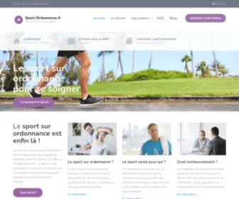 Sport-Ordonnance.fr(Retrouvez tout ce qu'il faut savoir sur le décret du sport sur ordonnance) Screenshot