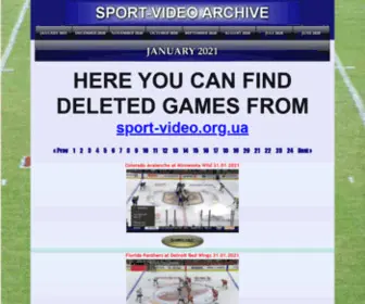 Sport-Video.co.ua(Sport Video Free HD Download HD Torrent MLB NFL NBA NHL Rugby) Screenshot