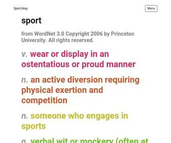 Sport.blog(Get your subdomain of) Screenshot