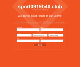 Sport0919B40.club(Nginx) Screenshot