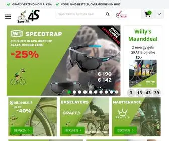 Sport4IT.com(Sport4it uw online webshop voor wielerspullen) Screenshot