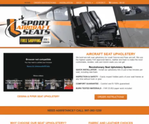 Sportaircraftseats.com(Sportaircraftseats) Screenshot