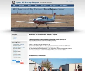 Sportairrace.org(The Sport Air Racing League) Screenshot