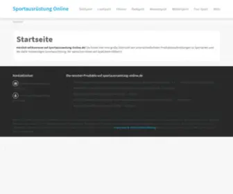 Sportausruestung-Online.de(Sportausrüstung) Screenshot