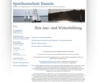 Sportbootschule-Hameln.de(Sportbootführerschein Binnen) Screenshot