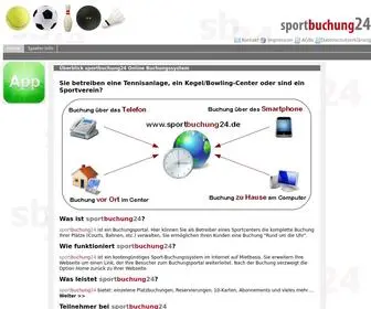 Sportbuchung24.de(Home, Online-Buchung) Screenshot