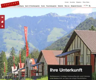 Sportcamp.ch(Unterkunft für Gruppenreisen und Events) Screenshot