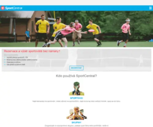 Sportcentral.com(SportCentral pomáhá lidem a týmům se sportováním) Screenshot