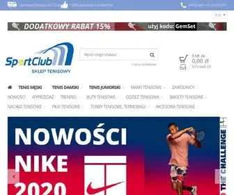 Sportclub.com.pl(Sklep tenisowy to największy wybór sprzętu do gry) Screenshot