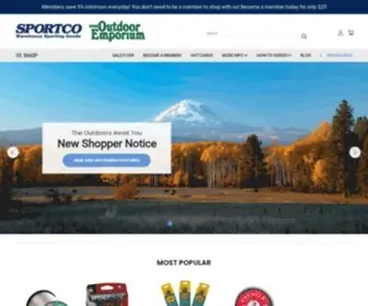 Sportco.com(Sportco & Outdoor Emporium) Screenshot