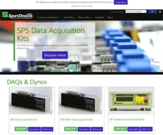 Sportdevices.com(Chassis and Engine Dynamometers) Screenshot