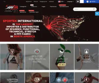 Sportek.net(SPORTEK International Inc) Screenshot