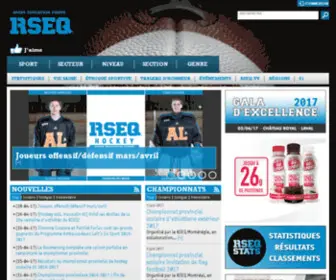 Sportetudiant.com(RSEQ) Screenshot