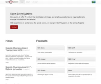 Sporteventsystems.se(Sport Event Systems) Screenshot