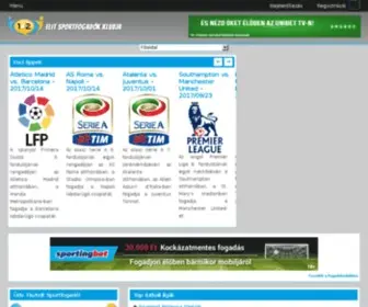 Sportfogadok.net(Elit Sportfogadók Klubja) Screenshot