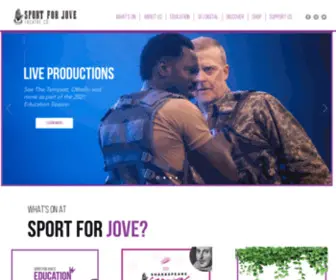 Sportforjove.com.au(A Sydney based theatre company) Screenshot