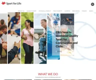 Sportforlife.ca(Sport for Life) Screenshot